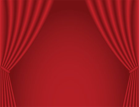classical dark red theater curtain background Fotografie stock - Microstock e Abbonamento, Codice: 400-04420407