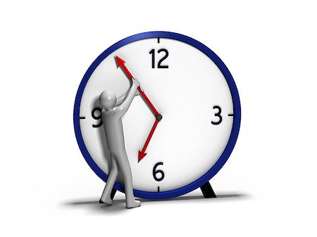 Person trying to hold back arm of clock Stock Photo - Budget Royalty-Free & Subscription, Code: 400-04420661