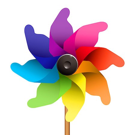 simsearch:400-04815627,k - Colourful childs windmill or pinwheel Fotografie stock - Microstock e Abbonamento, Codice: 400-04421042