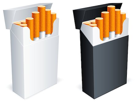 simsearch:400-07450666,k - Two cigarette packs with cigarettes. Stock Photo - Budget Royalty-Free & Subscription, Code: 400-04421888