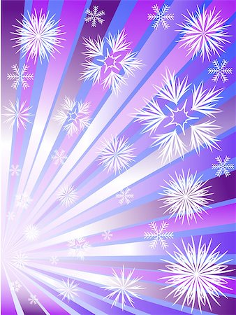 simsearch:400-07933418,k - Fireworks from snowflakes to divergent violet rays Photographie de stock - Aubaine LD & Abonnement, Code: 400-04421924
