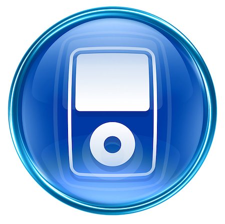 simsearch:400-04087054,k - mp3 player blue, isolated on white background Photographie de stock - Aubaine LD & Abonnement, Code: 400-04421987