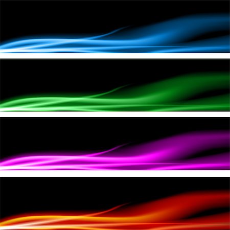 fire energy clipart - An image of a plasma energy banner set. Stock Photo - Budget Royalty-Free & Subscription, Code: 400-04422004