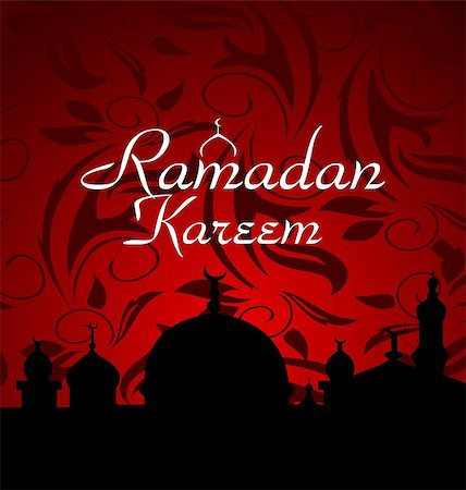 ramadan - Illustration ramazan celebration background - vector Stock Photo - Budget Royalty-Free & Subscription, Code: 400-04422439