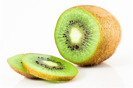 kiwi fruit isolated on white background Stock Photo - Budget Royalty-Free & Subscription, Code: 400-04422714