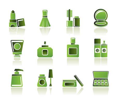 perfume industry - Cosmetic Industry and beauty icons - vector icon set Stock Photo - Budget Royalty-Free & Subscription, Code: 400-04422798