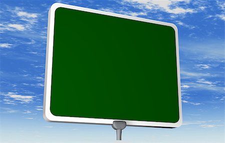 Road sign clean for your text message Stock Photo - Budget Royalty-Free & Subscription, Code: 400-04422874