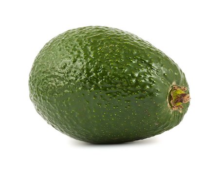 simsearch:400-04294971,k - Single ripe green avocado isolated on white background Photographie de stock - Aubaine LD & Abonnement, Code: 400-04423142