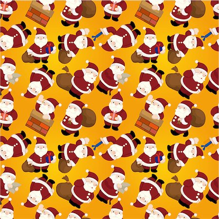 elk on snow - Seamless Christmas funny cartoon Stock Photo - Budget Royalty-Free & Subscription, Code: 400-04423587