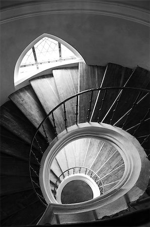 ellipse building - nice staircase  in historic cathedral Stock Photo - Budget Royalty-Free & Subscription, Code: 400-04423772