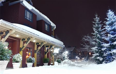 Christmas in Whistler, BC Photographie de stock - Aubaine LD & Abonnement, Code: 400-04434575