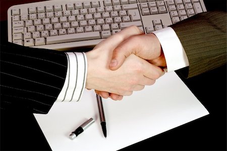 Business handshake Foto de stock - Super Valor sin royalties y Suscripción, Código: 400-04434613