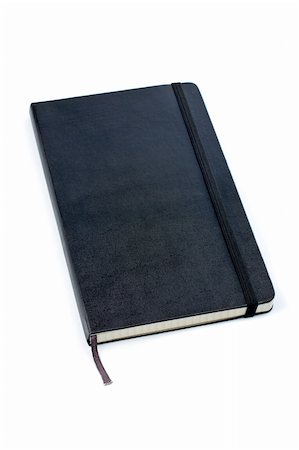 simsearch:700-00185645,k - Black notebook with soft shadow on white background Photographie de stock - Aubaine LD & Abonnement, Code: 400-04434838