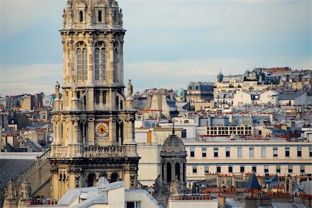 simsearch:400-06078090,k - Scenic view on rooftops in Paris France Foto de stock - Super Valor sin royalties y Suscripción, Código: 400-04434888