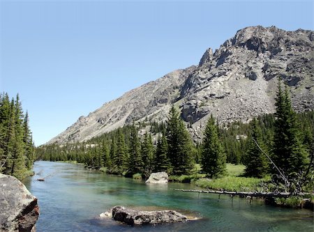 West Fork of the Rock Creek on the trail to Quinnebaugh Meadows, Montana. Stock Photo - Budget Royalty-Free & Subscription, Code: 400-04435013