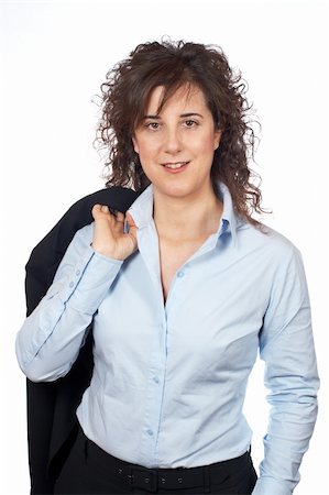 simsearch:400-04204809,k - Smiling business woman standing over a white background Stock Photo - Budget Royalty-Free & Subscription, Code: 400-04435126