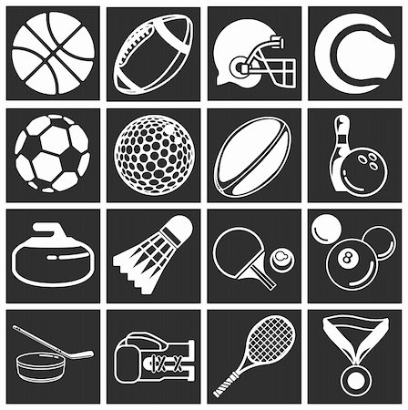 series sport icons Stock Photo - Budget Royalty-Free & Subscription, Code: 400-04435349