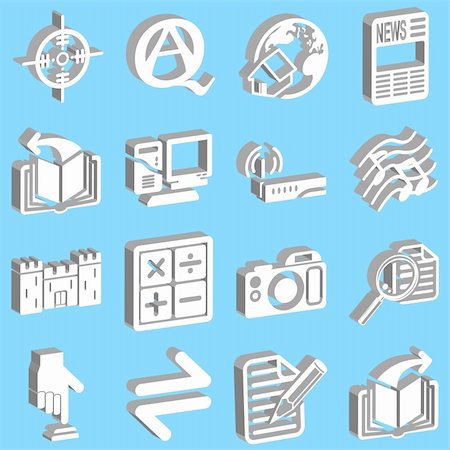 a set of internet web icons Stock Photo - Budget Royalty-Free & Subscription, Code: 400-04435377