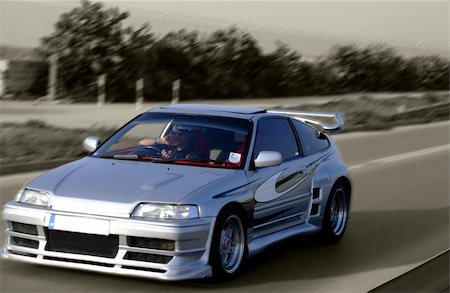 Nippon Series - various imsges depicting details from fast and tuned Japanese import cars Stock Photo - Budget Royalty-Free & Subscription, Code: 400-04435676