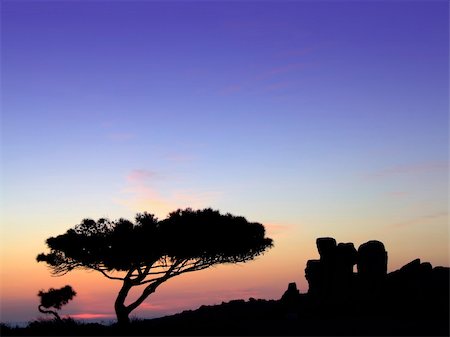 simsearch:400-05724389,k - The oldest free-standing building/temple in the world. Oldest neolithic prehistoric temple built thousands of years before the pyramids. - Hagar Qim & Mnajdra Temples in Malta, Mediterranean Sea, Europe - here seen silhouetted at sunset Stock Photo - Budget Royalty-Free & Subscription, Code: 400-04435689