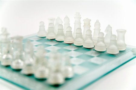 simsearch:400-05070051,k - glass chess on the transparent chessboard Stock Photo - Budget Royalty-Free & Subscription, Code: 400-04436376