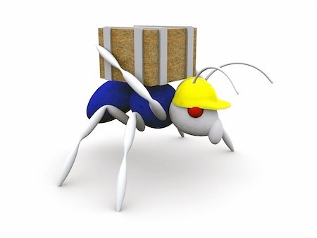 simsearch:628-01877989,k - computer generated image of an ant labor Photographie de stock - Aubaine LD & Abonnement, Code: 400-04437005