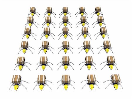 simsearch:628-01877989,k - computer generated image of ant labors Photographie de stock - Aubaine LD & Abonnement, Code: 400-04437006