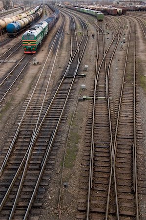 Railroad terminal Photographie de stock - Aubaine LD & Abonnement, Code: 400-04437543