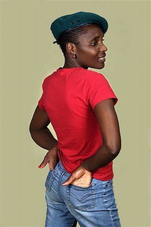 Young woman Zimbabwe, wearing different casual clothing Photographie de stock - Aubaine LD & Abonnement, Code: 400-04438110