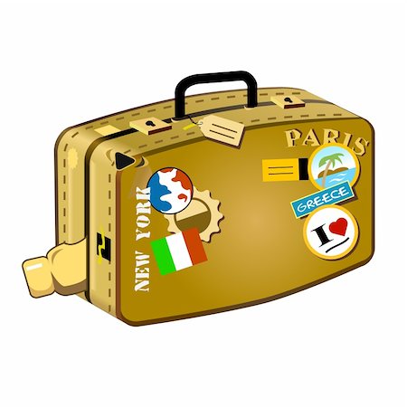 simsearch:400-04411836,k - Travel suitcase for long distances!  Travelers don't miss it! Stockbilder - Microstock & Abonnement, Bildnummer: 400-04439714