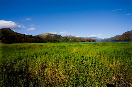 island Margarita, Venezuela, mountains, hills, meadow, skies, green, clouds Photographie de stock - Aubaine LD & Abonnement, Code: 400-04430330