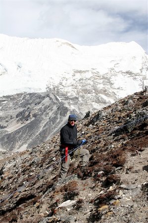 Basic training for Island Peak and the main base camp. Stock Photo - Budget Royalty-Free & Subscription, Code: 400-04431142