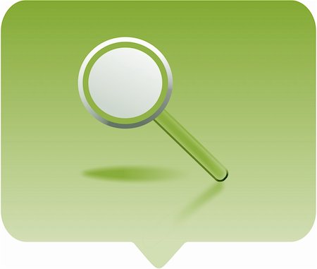 simsearch:400-05142003,k - magnifying glass icon -  computer generated clipart Photographie de stock - Aubaine LD & Abonnement, Code: 400-04431918