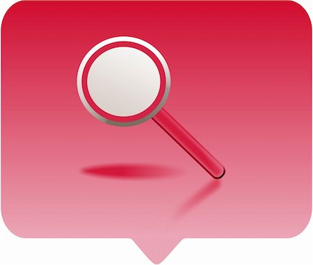 simsearch:400-05142003,k - magnifying glass icon -  computer generated clipart Photographie de stock - Aubaine LD & Abonnement, Code: 400-04431921