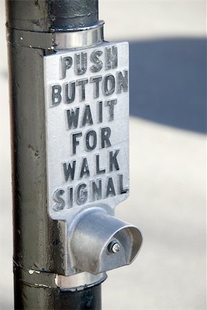 pictograph walking - Detail of a Crosswalk signal Stock Photo - Budget Royalty-Free & Subscription, Code: 400-04432898