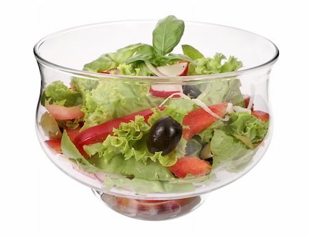 simsearch:400-04277065,k - Salad bowl with fresh salad and tomato Stockbilder - Microstock & Abonnement, Bildnummer: 400-04433094