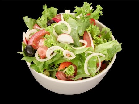 simsearch:400-04277065,k - Salad bowl with fresh salad and tomato Stockbilder - Microstock & Abonnement, Bildnummer: 400-04433107