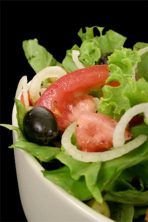 simsearch:400-04277065,k - Salad bowl with fresh salad and tomato Stockbilder - Microstock & Abonnement, Bildnummer: 400-04433108