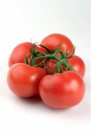 simsearch:400-05075296,k - Vine Tomato's set against a plain background Stock Photo - Budget Royalty-Free & Subscription, Code: 400-04433456