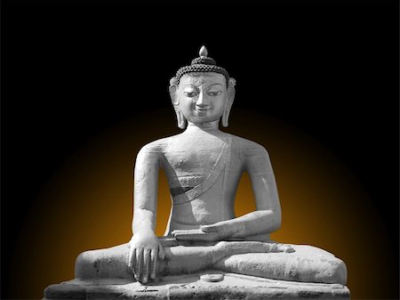 swayambhu - This statue of Buddha is located at the Swayambhunath Temple in Kathmandu, Nepal. This Buddha is the lord of Stillness and resists temptation. Stock Photo - Budget Royalty-Free & Subscription, Code: 400-04433959