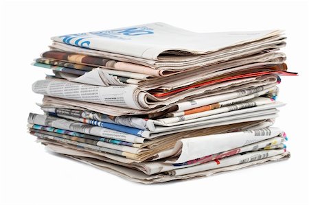 simsearch:400-07774296,k - A stack of local newspapers with focus on front. Shallow DOF Stockbilder - Microstock & Abonnement, Bildnummer: 400-04444025