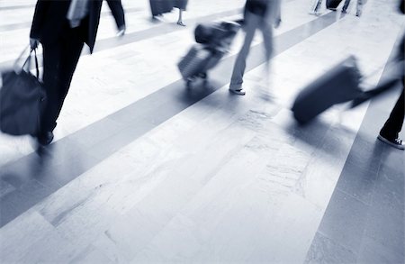 suit shoes back - people walking at airport Stock Photo - Budget Royalty-Free & Subscription, Code: 400-04444227