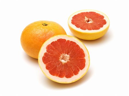 grapefruit isolated on white Stock Photo - Budget Royalty-Free & Subscription, Code: 400-04444302