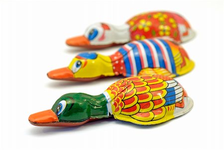 "tin cricket" toy ducks; differential focus Foto de stock - Super Valor sin royalties y Suscripción, Código: 400-04444451