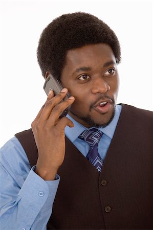 This is an image of a businessman having a conversation on his mobile phone. Fotografie stock - Microstock e Abbonamento, Codice: 400-04444500