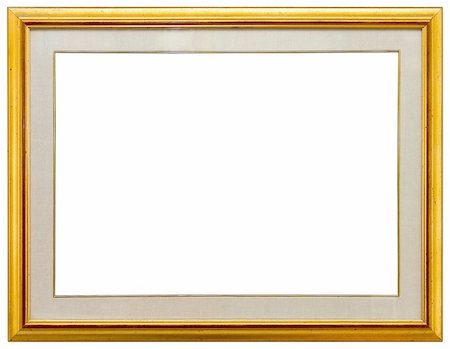 Empty gold frame Foto de stock - Super Valor sin royalties y Suscripción, Código: 400-04444557