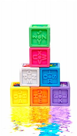 simsearch:400-04255559,k - blocks with letters on white back ground in portrait Stock Photo - Budget Royalty-Free & Subscription, Code: 400-04444550