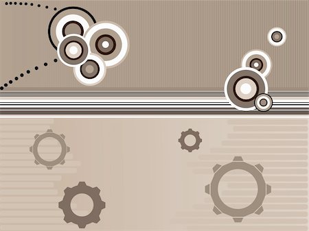 Business background - Tan circles and Cogs on a contra tan background Stock Photo - Budget Royalty-Free & Subscription, Code: 400-04448464