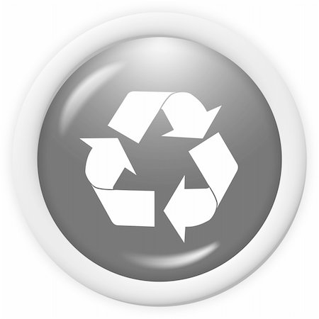 simsearch:400-04001344,k - 3d recycle icon - computer generated clipart Stock Photo - Budget Royalty-Free & Subscription, Code: 400-04448552