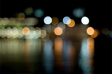 Blurred bokeh of city lights in St. John's Newfoundland. Stockbilder - Microstock & Abonnement, Bildnummer: 400-04448679